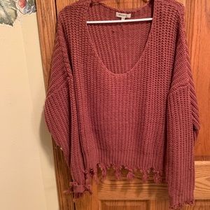 Off the shoulder sweater